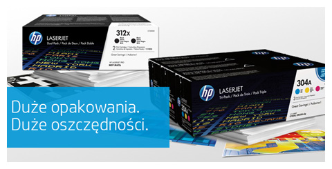 Duże opakowanie HP